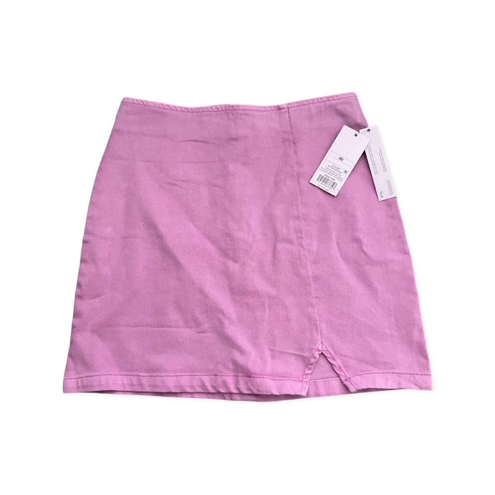 Light purple mini Skirt Denin